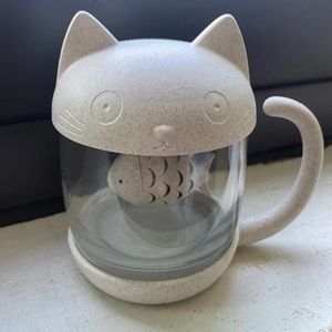 cat infuser mug